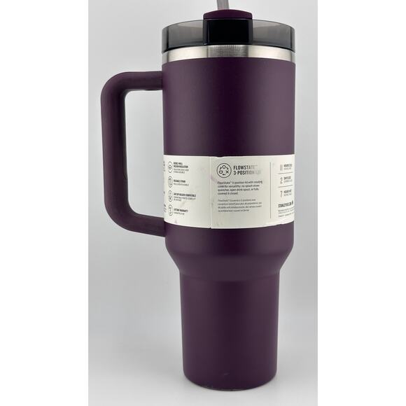 Stanley 40 oz. Quencher H2.0 FlowState Tumbler; PLUM - Picture 2 of 4